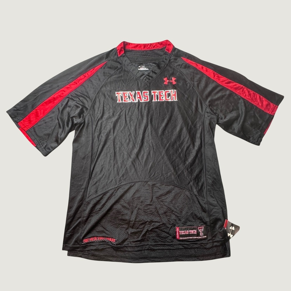 Texas Tech Under Armour Jersey Mens MD UM8100TT9 Black NCAA Football NEW